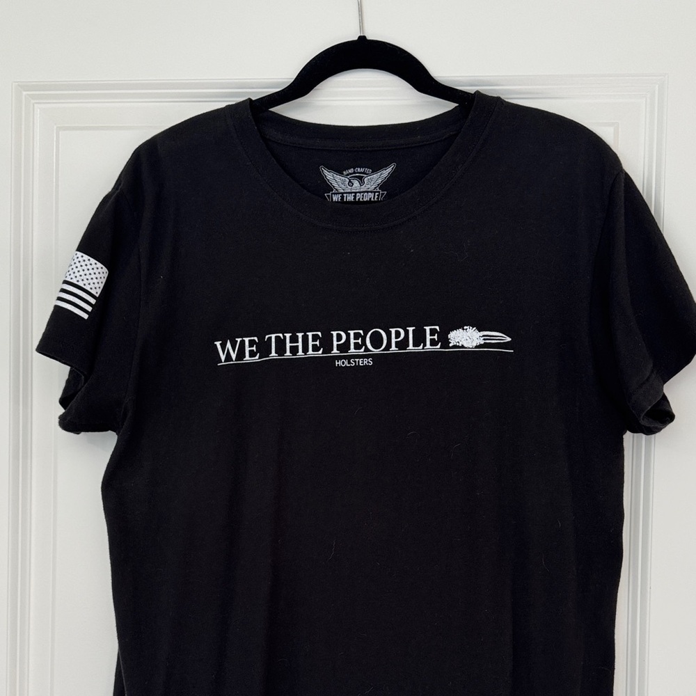 We The People Black Short Sleeve Tee